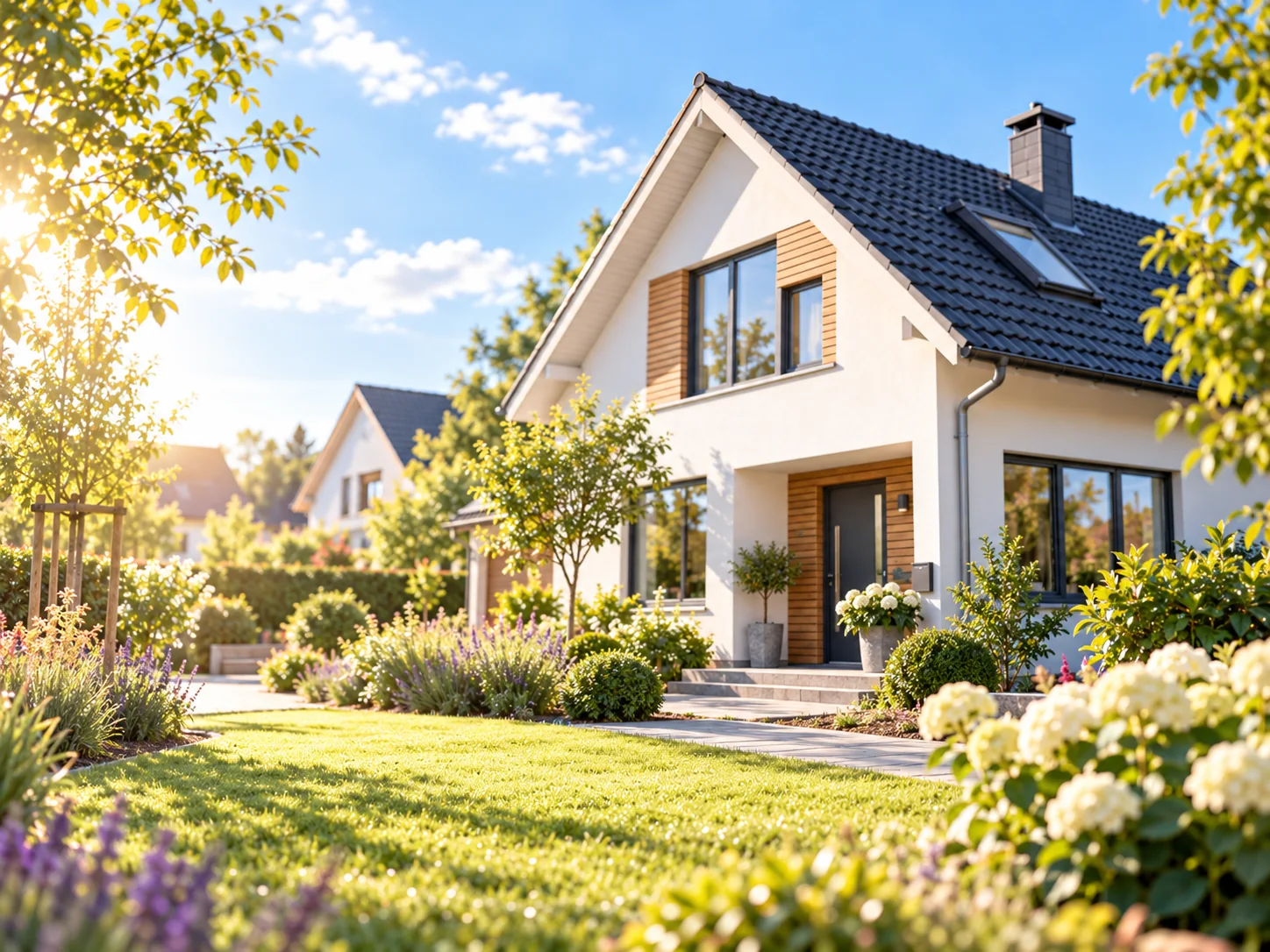 Familienhaus finanzieren: beispielhaftes Immobilienmotiv