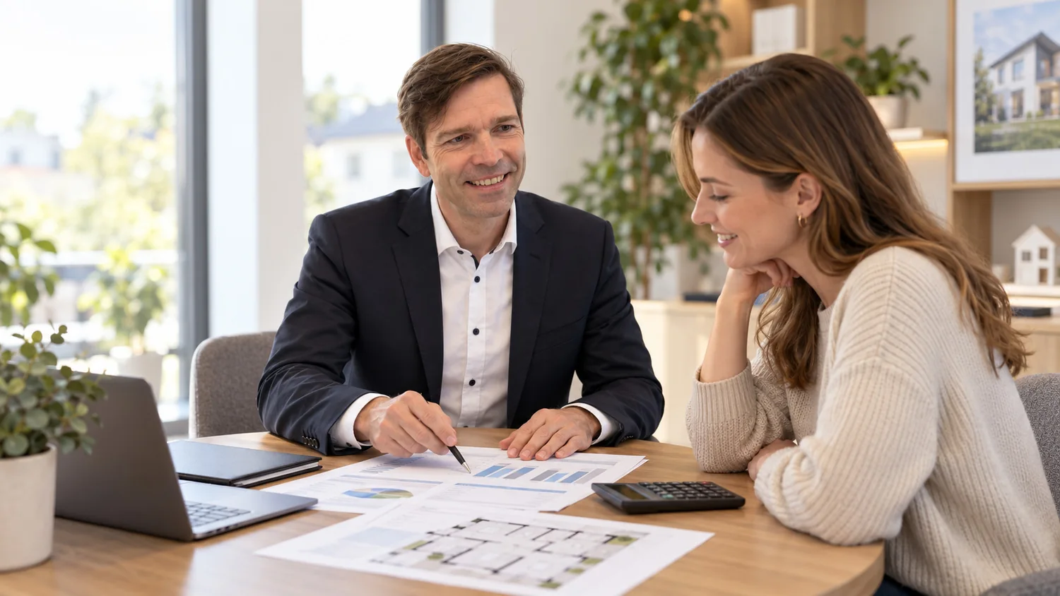 Jens Laskowski im persönlichen Finanzierungsgespräch